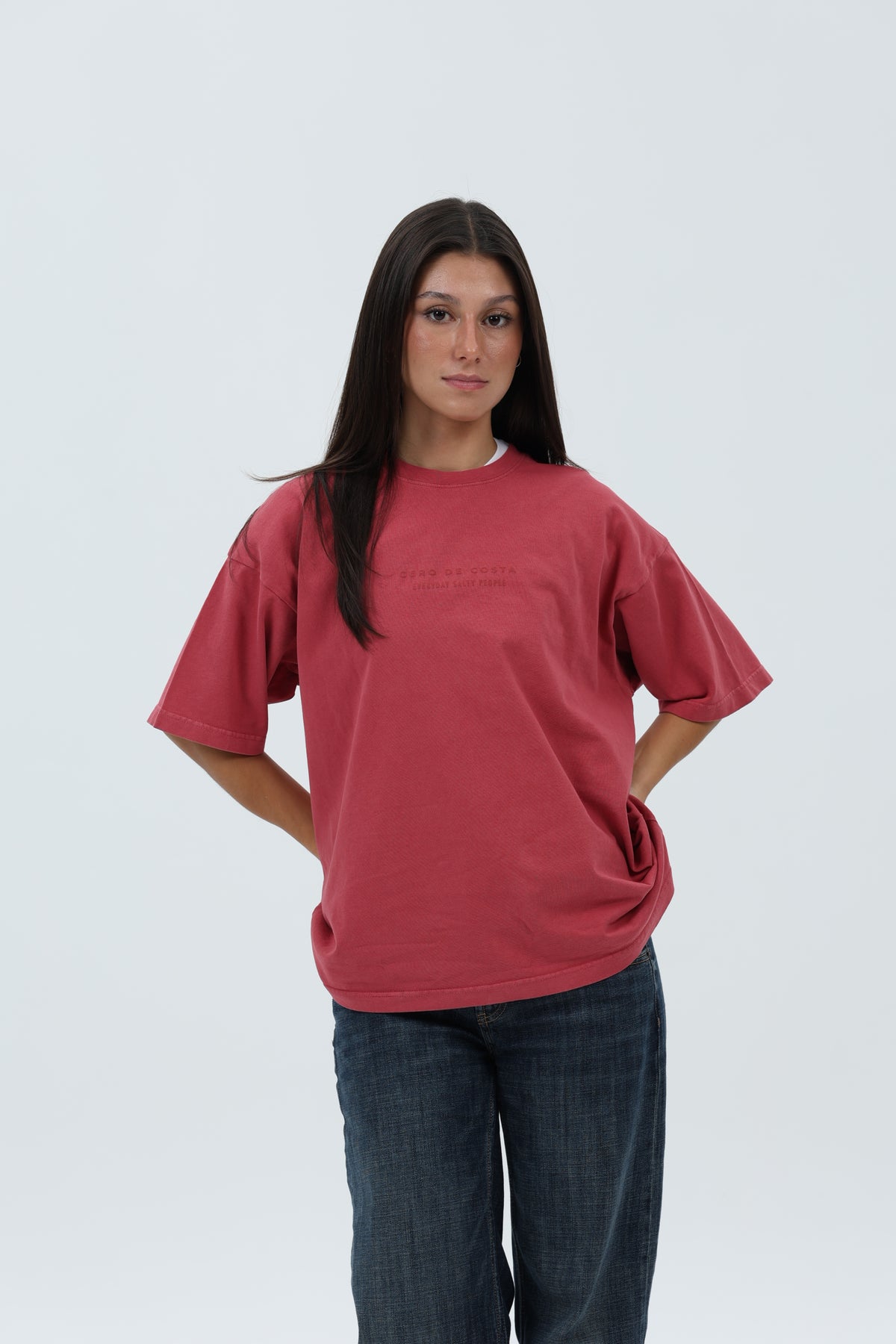 CAMISETA GRANATE/MARRÓN "PLAYAS SURF" – foto 3