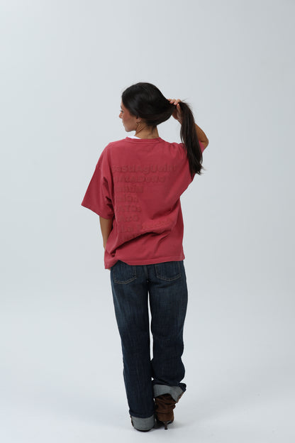 CAMISETA GRANATE/MARRÓN "PLAYAS SURF" – foto 2