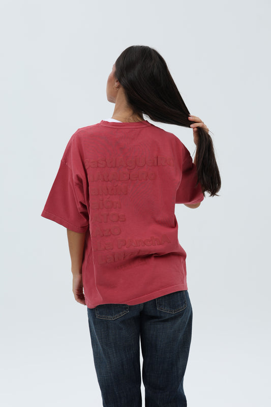 CAMISETA GRANATE/MARRÓN "PLAYAS SURF" – foto 7