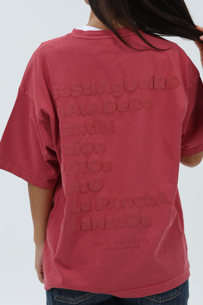 CAMISETA GRANATE/MARRÓN "PLAYAS SURF" – foto 6