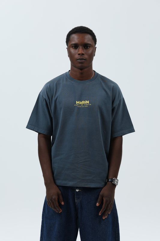 CAMISETA ANTRACITA/AMARILLO "MARÍN" – foto 3
