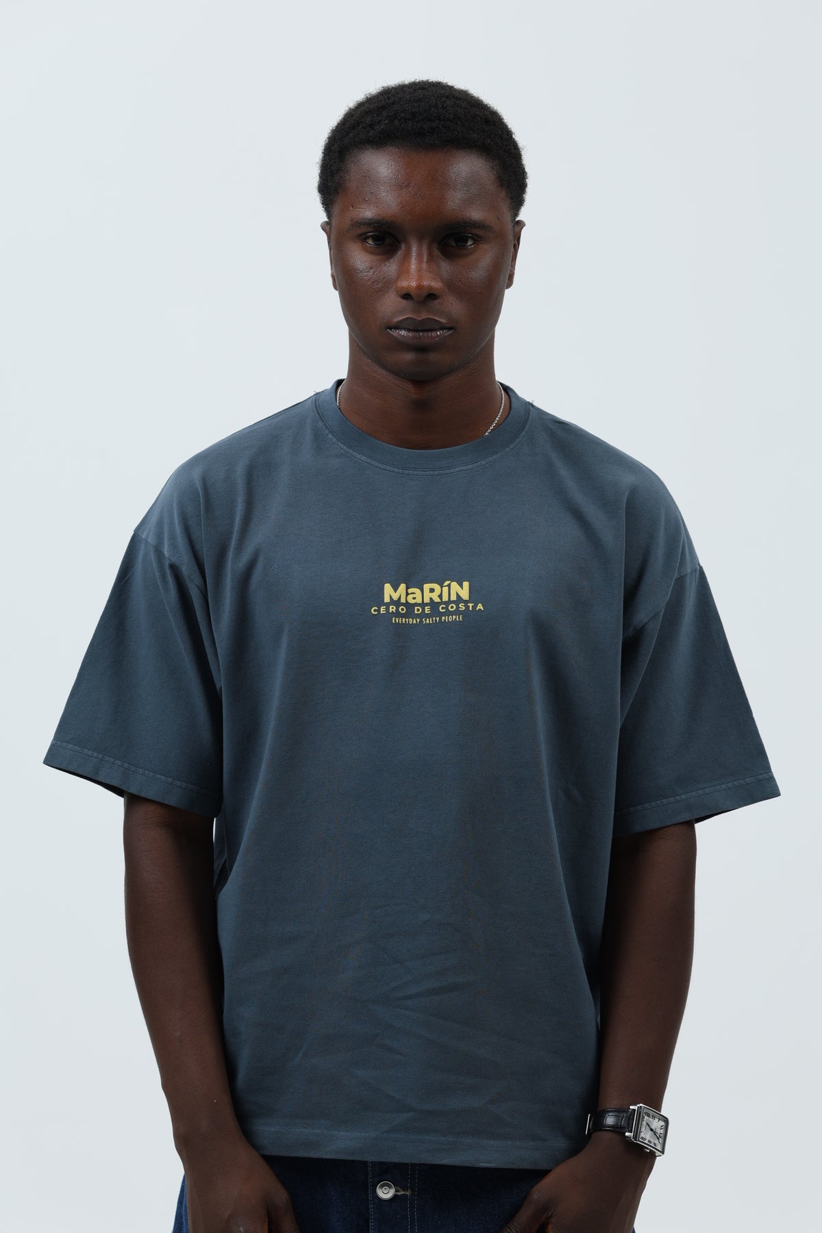 CAMISETA ANTRACITA/AMARILLO "MARÍN" – foto 4