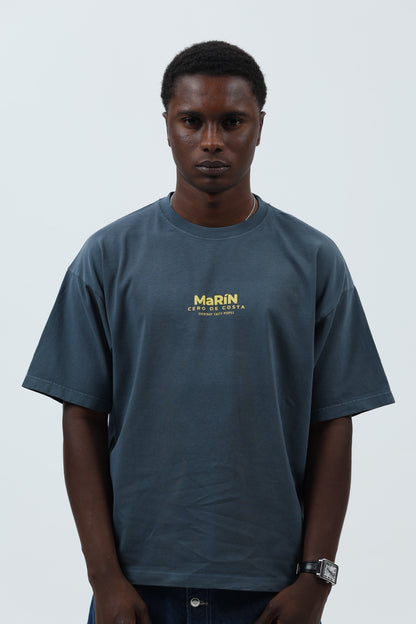 CAMISETA ANTRACITA/AMARILLO "MARÍN" – foto 4