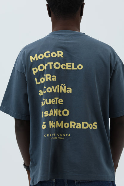 CAMISETA ANTRACITA/AMARILLO "MARÍN" – foto 6