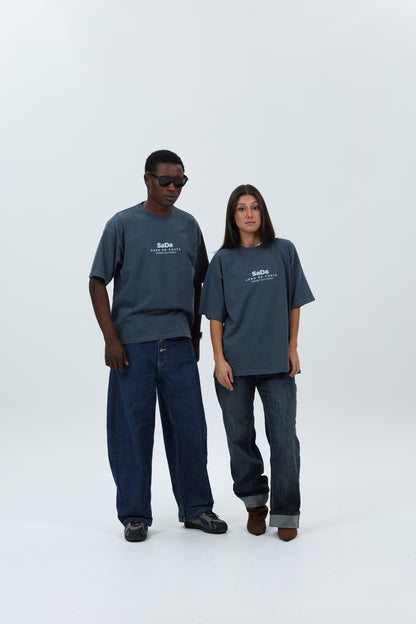 CAMISETA ANTRACITA/CELESTE "SADA" – foto 7