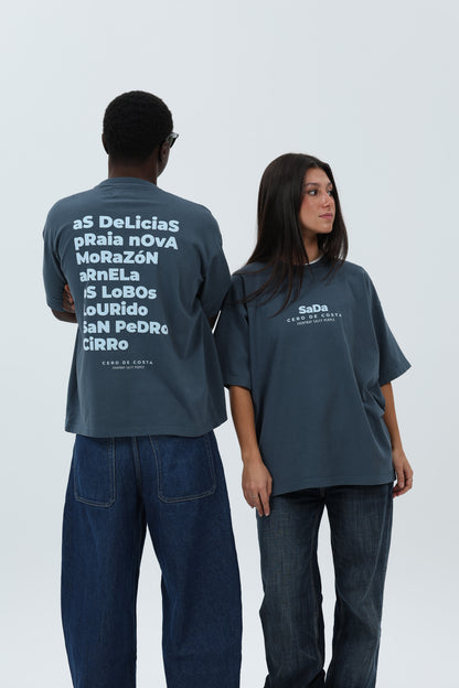 CAMISETA ANTRACITA/CELESTE "SADA" – foto 8