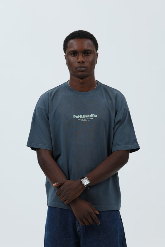 CAMISETA ANTRACITA/VERDE "PONTEVEDRA CIUDAD" – foto 3