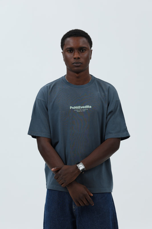 CAMISETA ANTRACITA/VERDE "PONTEVEDRA CIUDAD" – foto 3