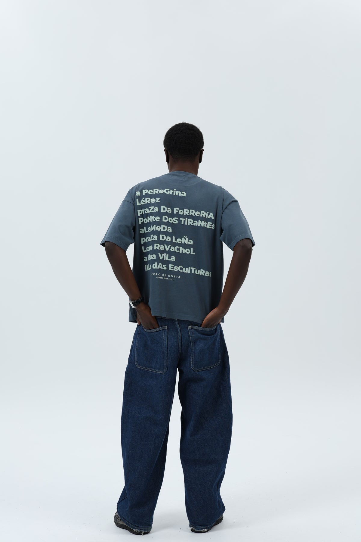 CAMISETA ANTRACITA/VERDE "PONTEVEDRA CIUDAD" – foto 2