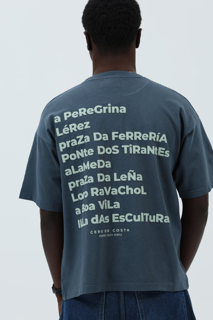 CAMISETA ANTRACITA/VERDE "PONTEVEDRA CIUDAD" – foto 5