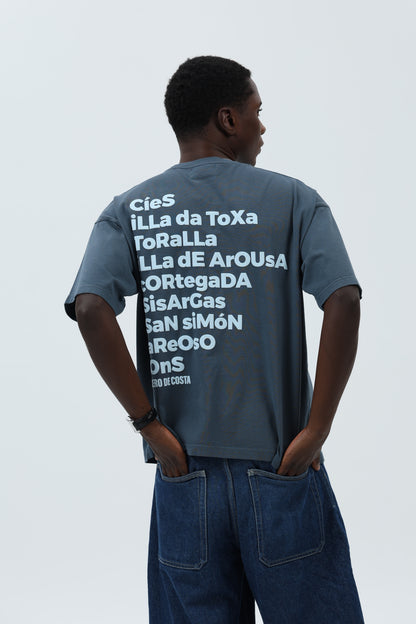 CAMISETA ANTRACITA/CELESTE "CÍES" – foto 7