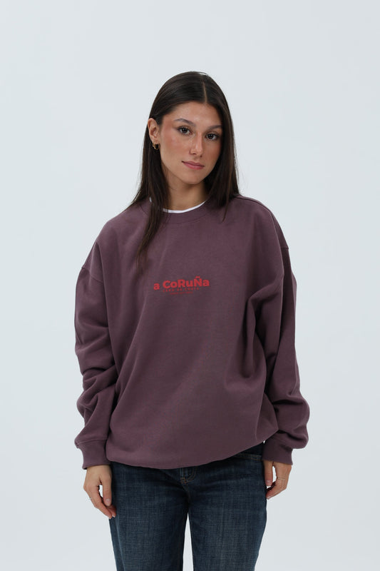 SUDADERA BERENJENA/GRANATE "A CORUÑA" – foto 3