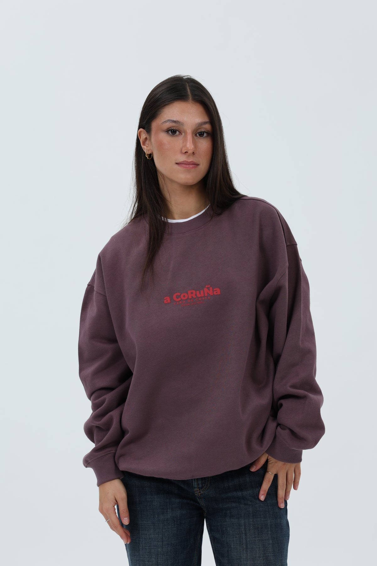 SUDADERA BERENJENA/GRANATE "A CORUÑA" – foto 4