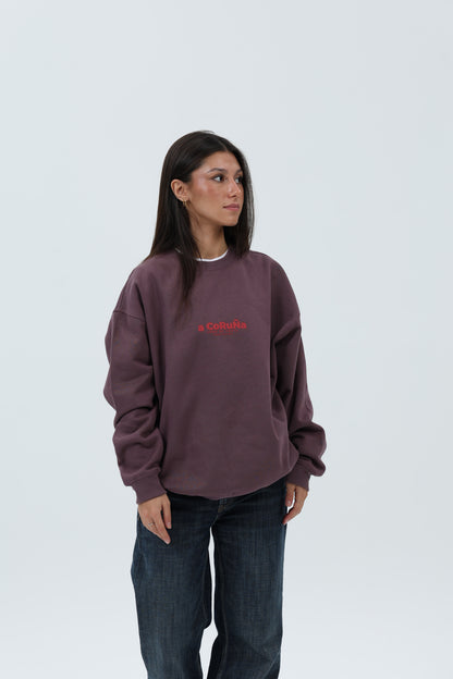SUDADERA BERENJENA/GRANATE "A CORUÑA" – foto 5