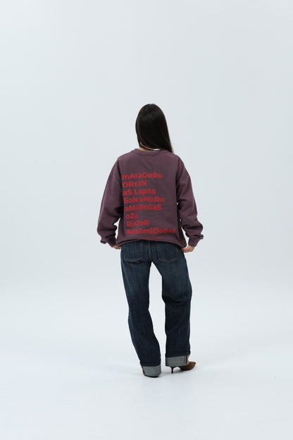 SUDADERA BERENJENA/GRANATE "A CORUÑA" – foto 2