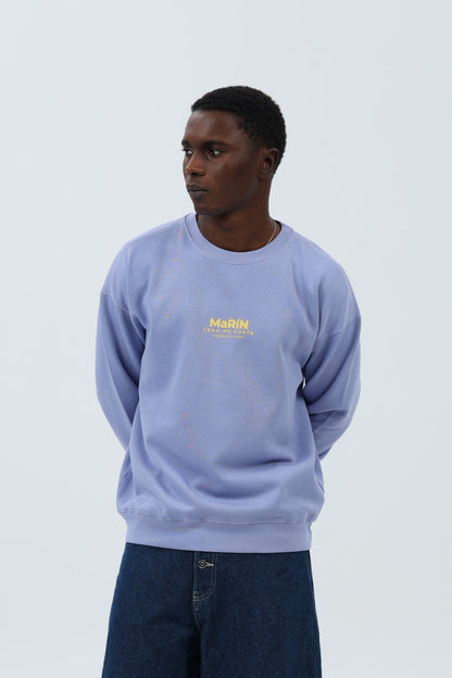 SUDADERA LILA-TIZA/AMARILLO "MARÍN" – foto 3