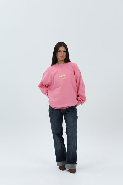 SUDADERA FUCSIA/CREMA "FERROL" – foto 1