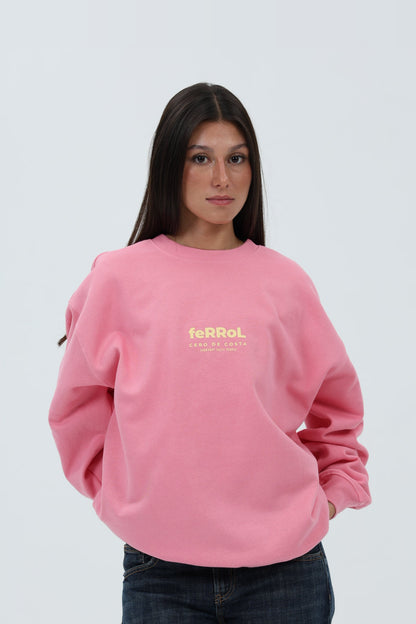 SUDADERA FUCSIA/CREMA "FERROL" – foto 3