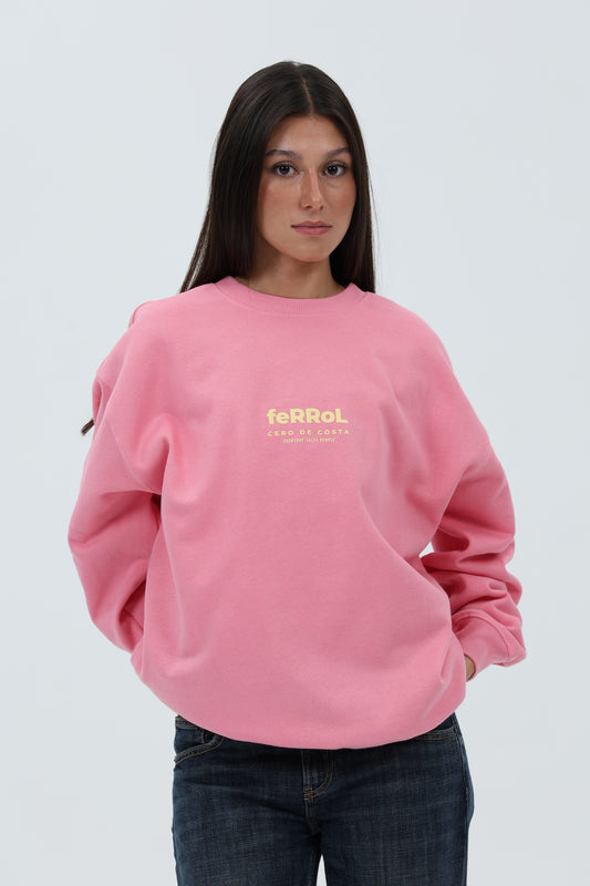 SUDADERA FUCSIA/CREMA "FERROL" – foto 3