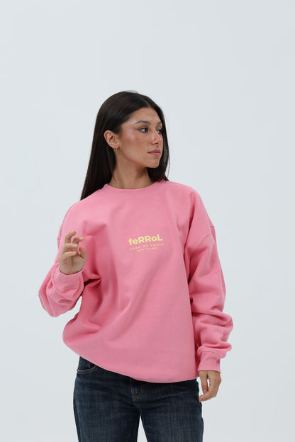 SUDADERA FUCSIA/CREMA "FERROL" – foto 4