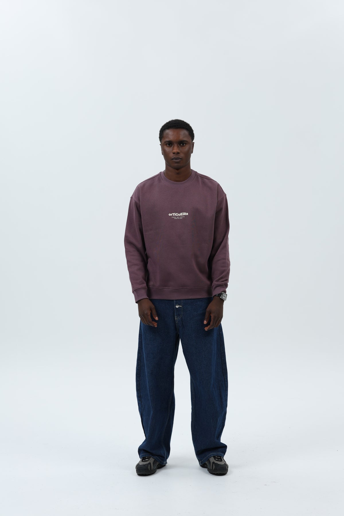 SUDADERA BERENJENA/CREMA "ORTIGUEIRA" – foto 1