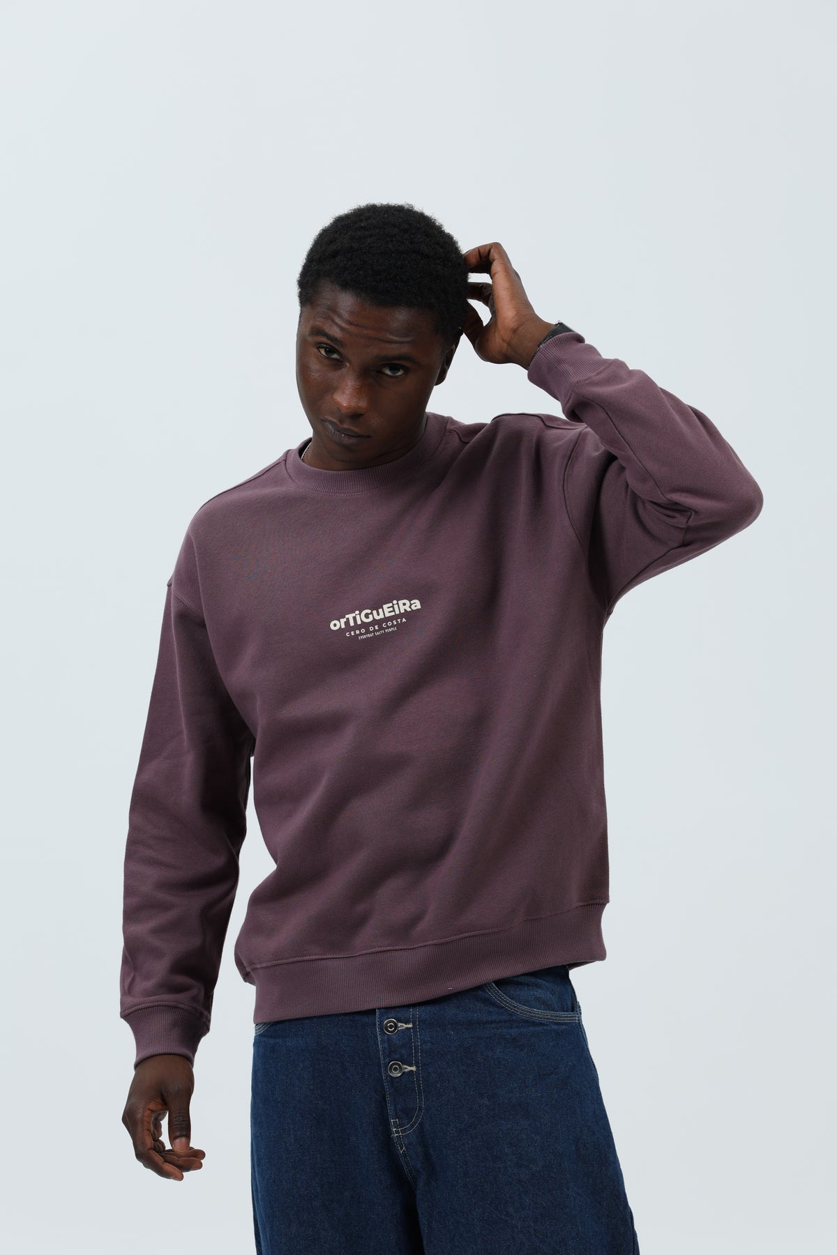 SUDADERA BERENJENA/CREMA "ORTIGUEIRA" – foto 5