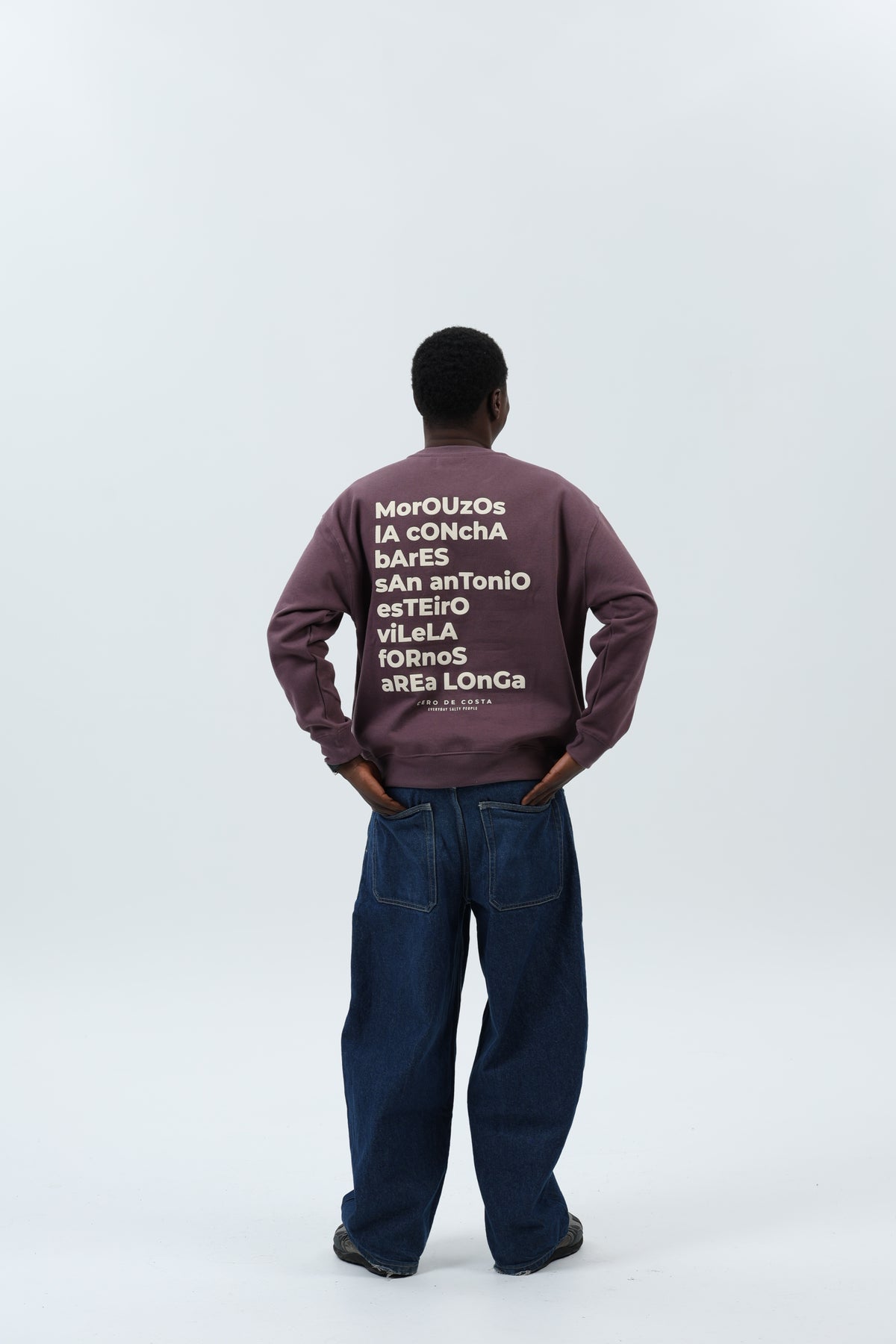 SUDADERA BERENJENA/CREMA "ORTIGUEIRA" – foto 2