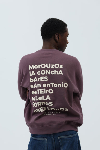 SUDADERA BERENJENA/CREMA "ORTIGUEIRA" – foto 6