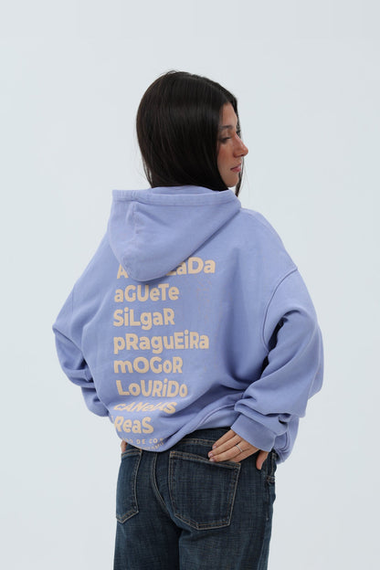 SUDADERA LILA-TIZA/AMARILLO "PONTEVEDRA" CON CAPUCHA – foto 7