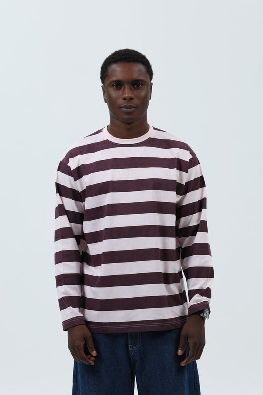 CAMISETA ROSA/BERENJENA "PONTEVEDRA" RAYAS – foto 3
