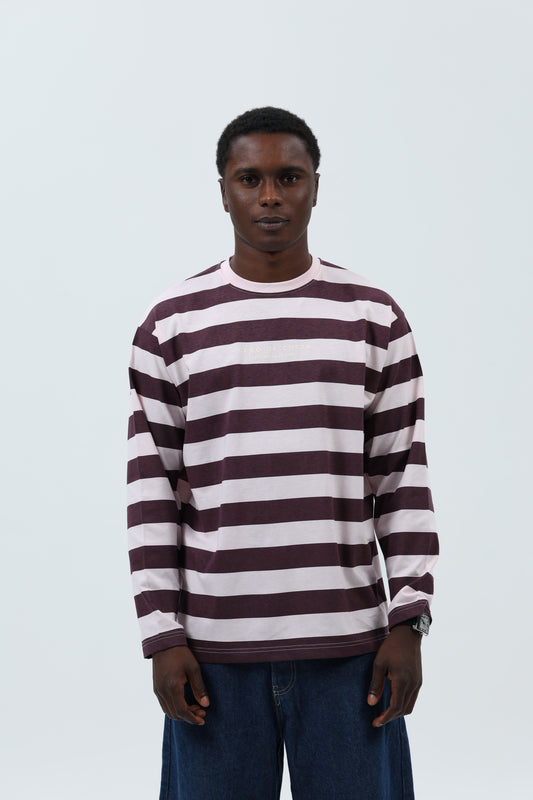CAMISETA ROSA/BERENJENA "PONTEVEDRA" RAYAS – foto 3