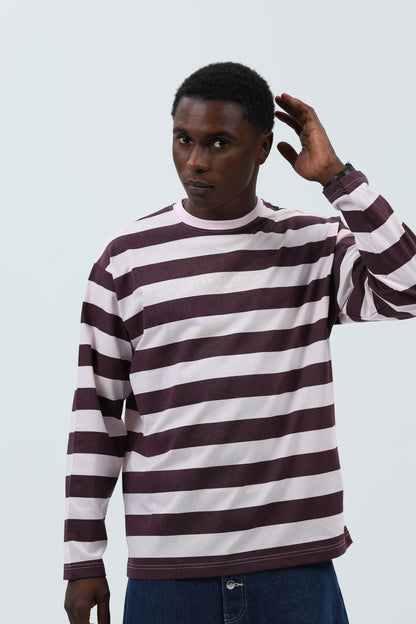CAMISETA ROSA/BERENJENA "PONTEVEDRA" RAYAS – foto 5