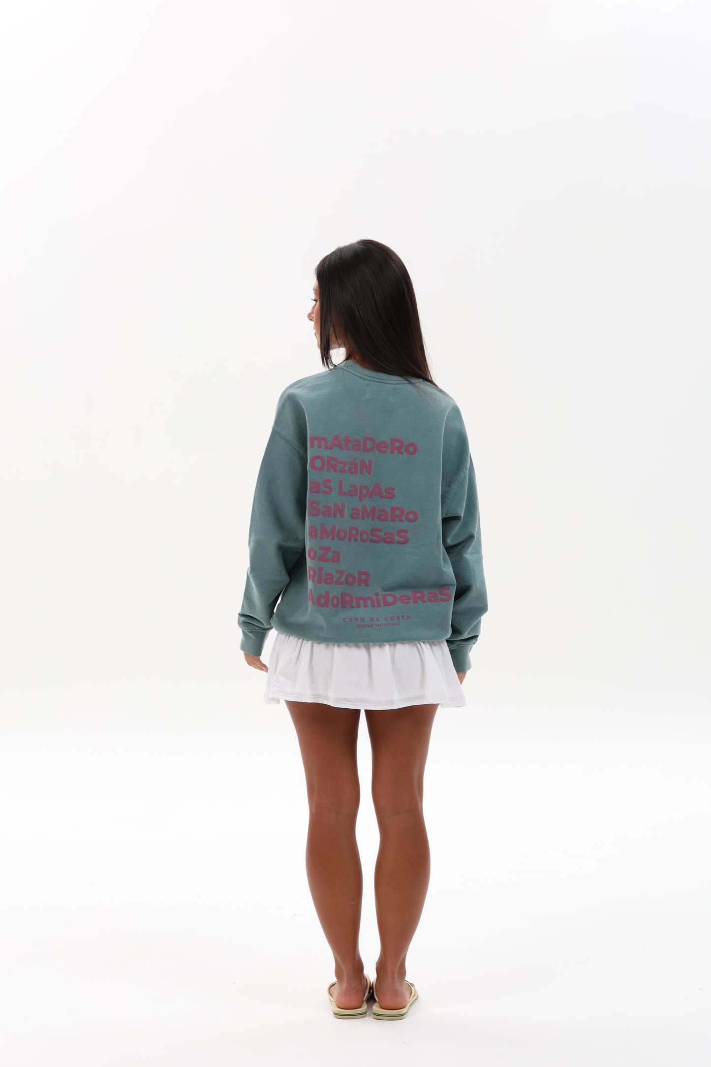 SUDADERA VERDE/VIOLETA "A CORUÑA"