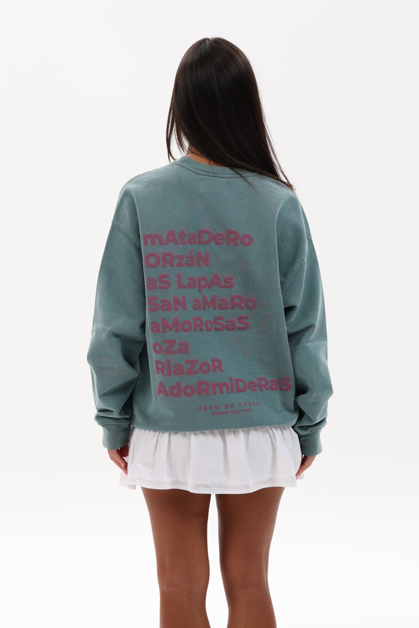 SUDADERA VERDE/VIOLETA "A CORUÑA"