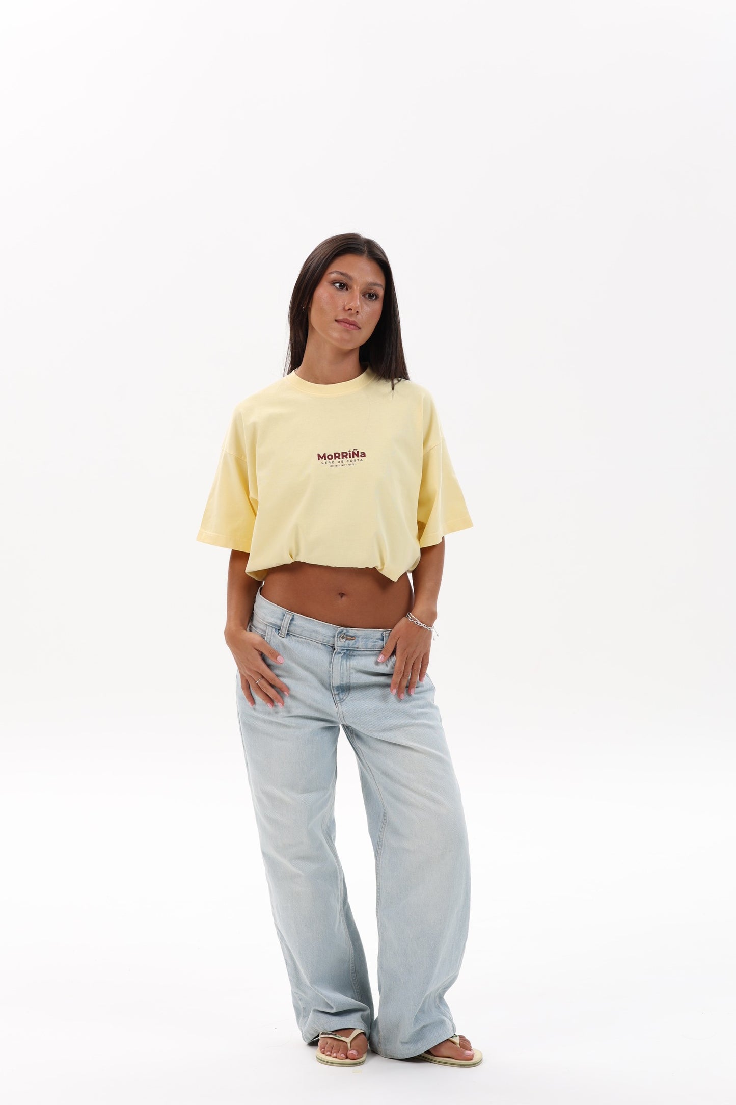 CAMISETA MANTEQUILLA/GRANATE "MORRIÑA"
