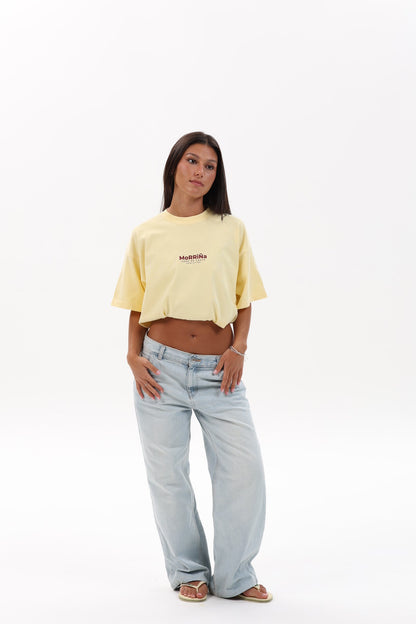 CAMISETA MANTEQUILLA/GRANATE "MORRIÑA"