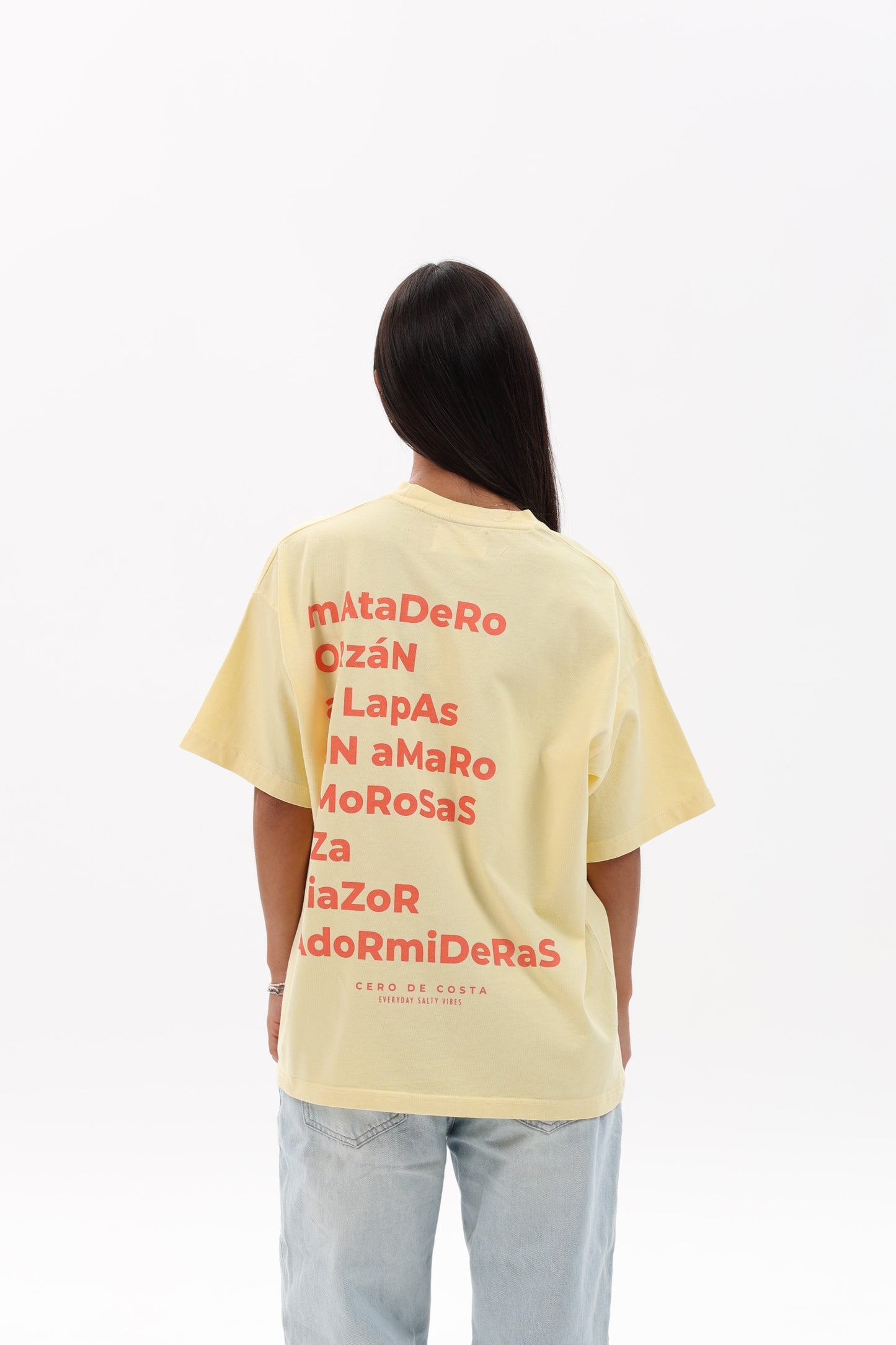 CAMISETA MANTEQUILLA/ROSA "A CORUÑA"