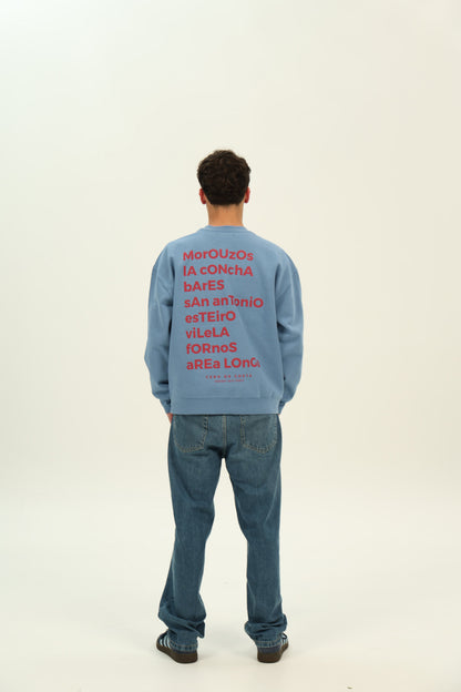 SUDADERA AZUL-D/GRANATE "ORTIGUEIRA"