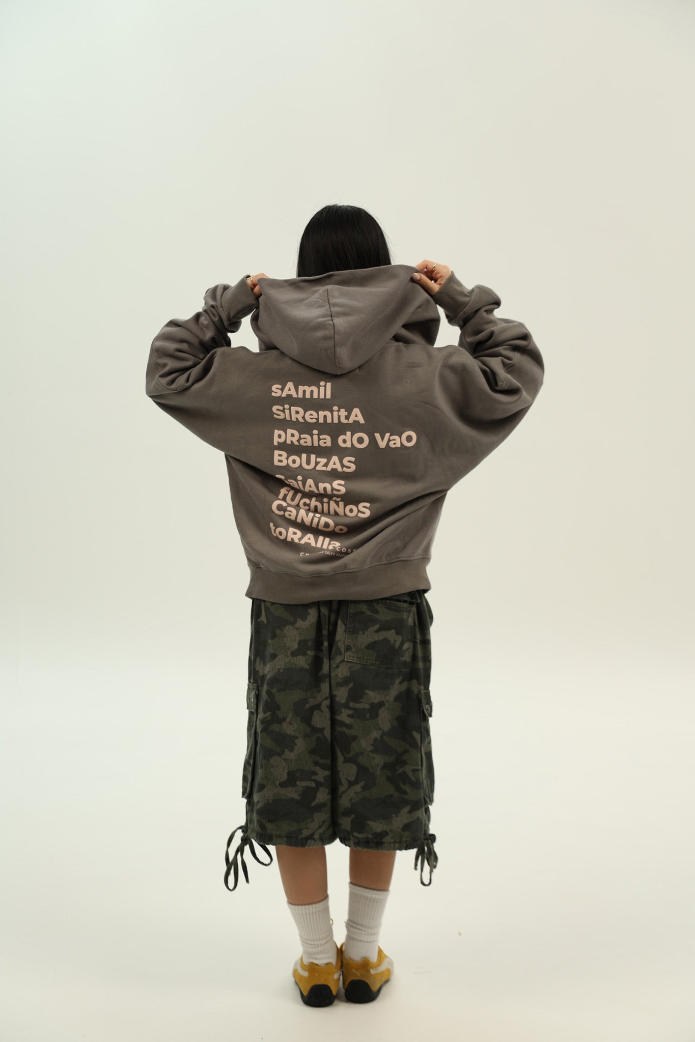 GREY/PINK "VIGO" HOODIE