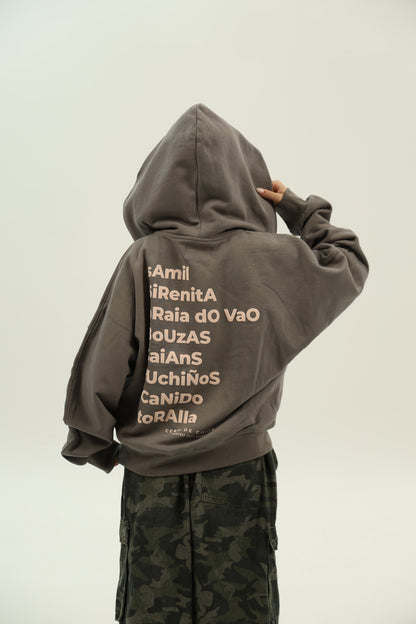 GREY/PINK "VIGO" HOODIE