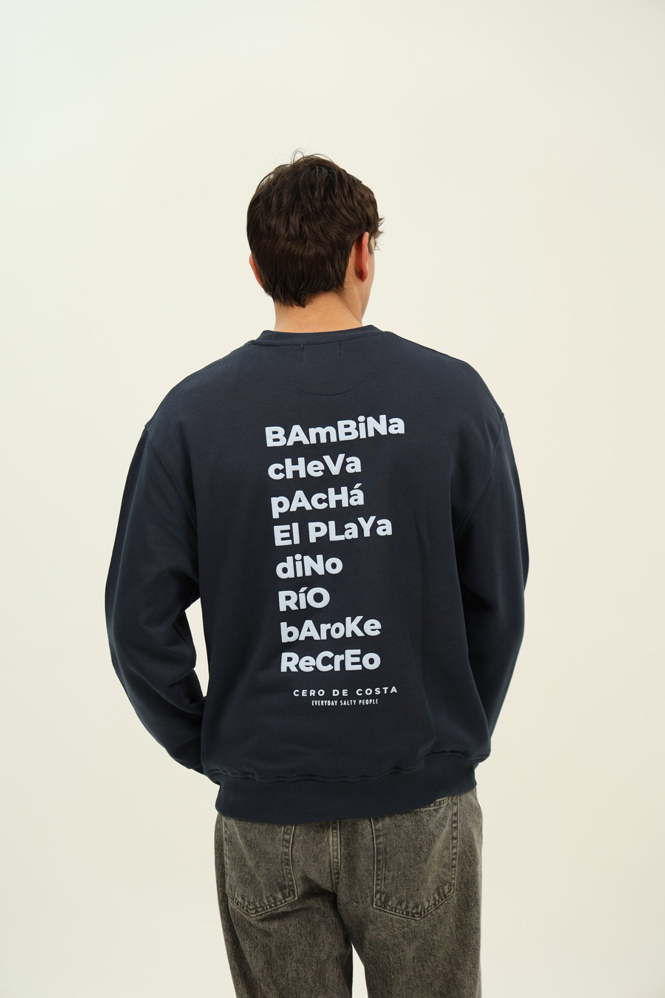 SUDADERA MARINO/CELESTE "NOSTALGIA"