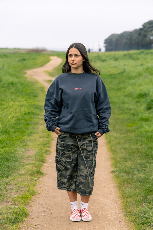 SUDADERA ANTRACITA/QUISQUILLA "NOT ONLY BEACH" LOGO