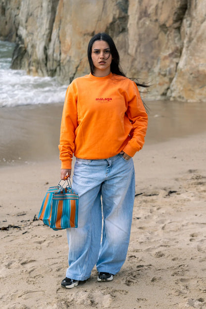 SUDADERA CORAL/ROJO "MÁLAGA"