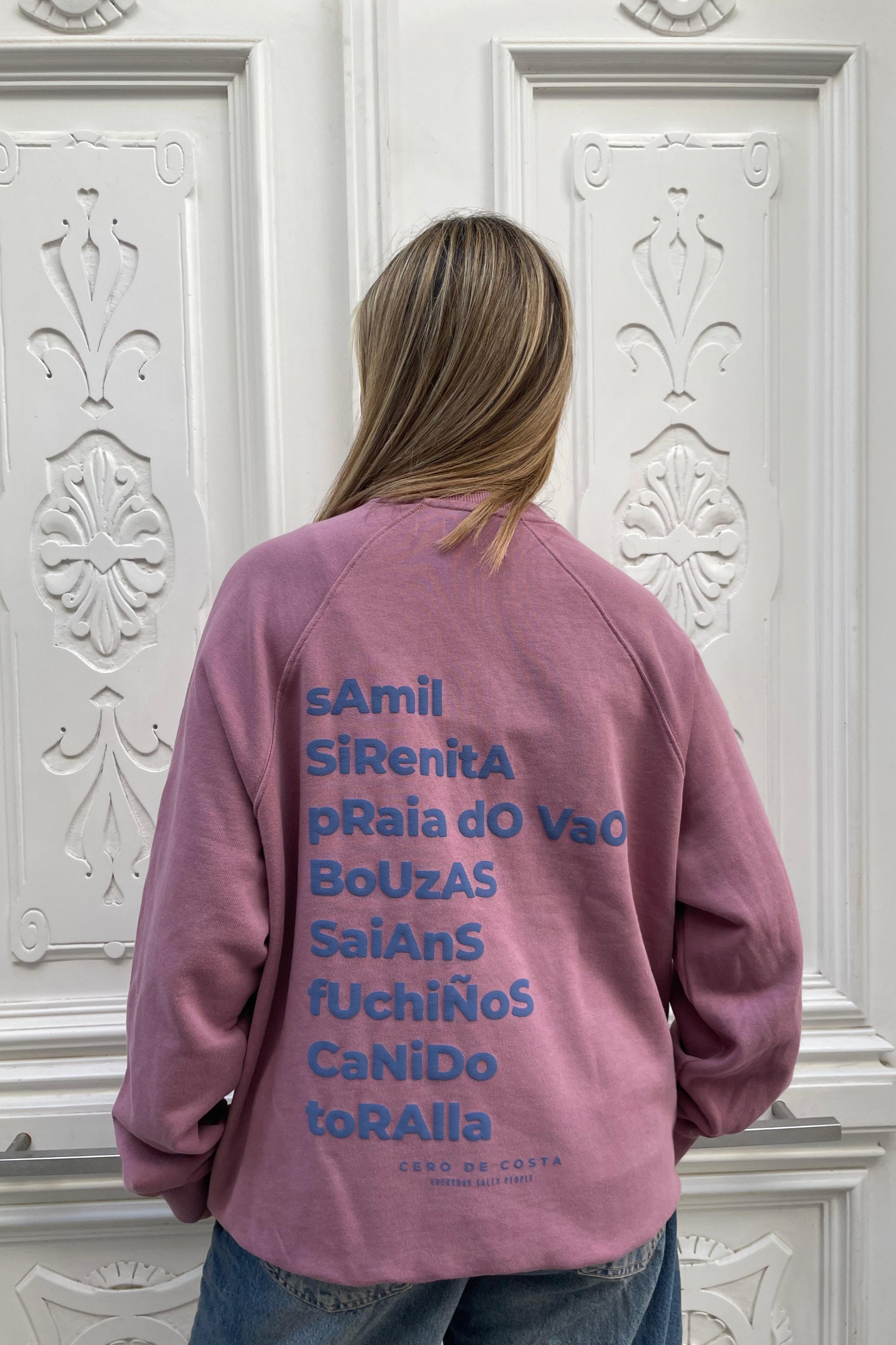SUDADERA VIGO ROSA/AZUL