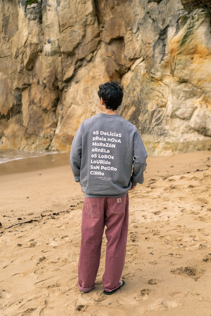 GREY/PINK "SADA" SWEATSHIRT