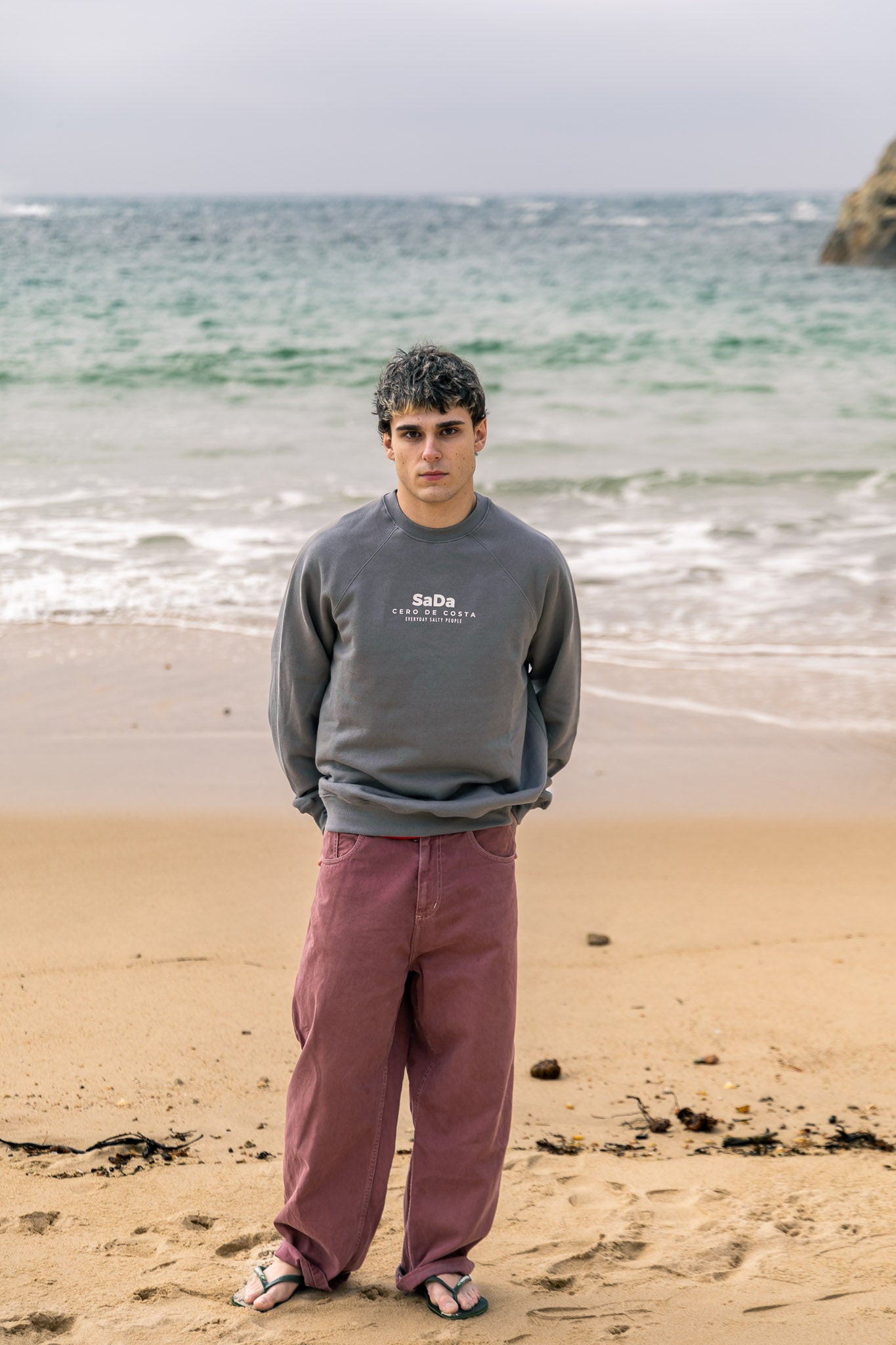 GREY/PINK "SADA" SWEATSHIRT