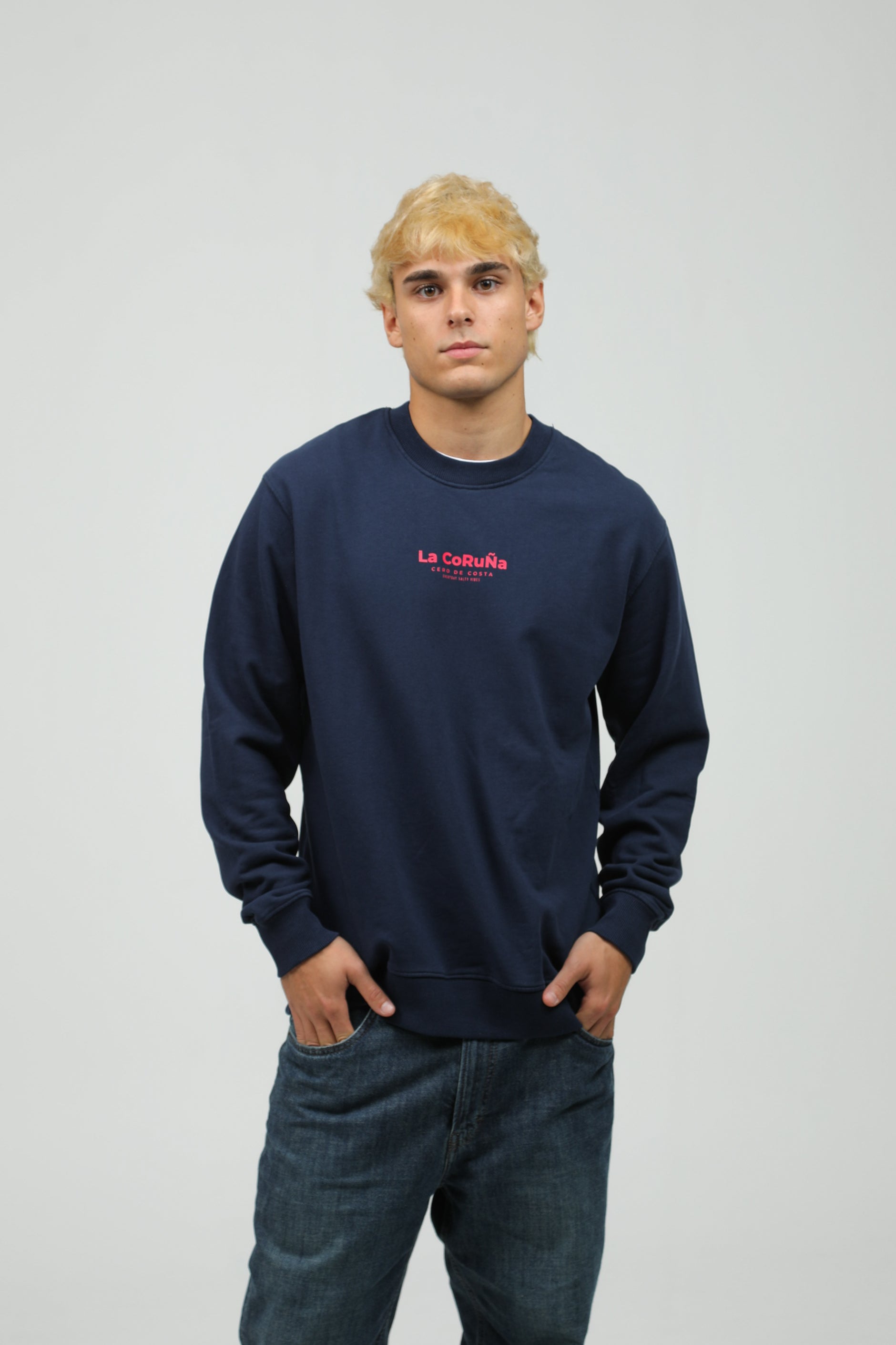 SUDADERA MARINO/ROJO LA CORUÑA