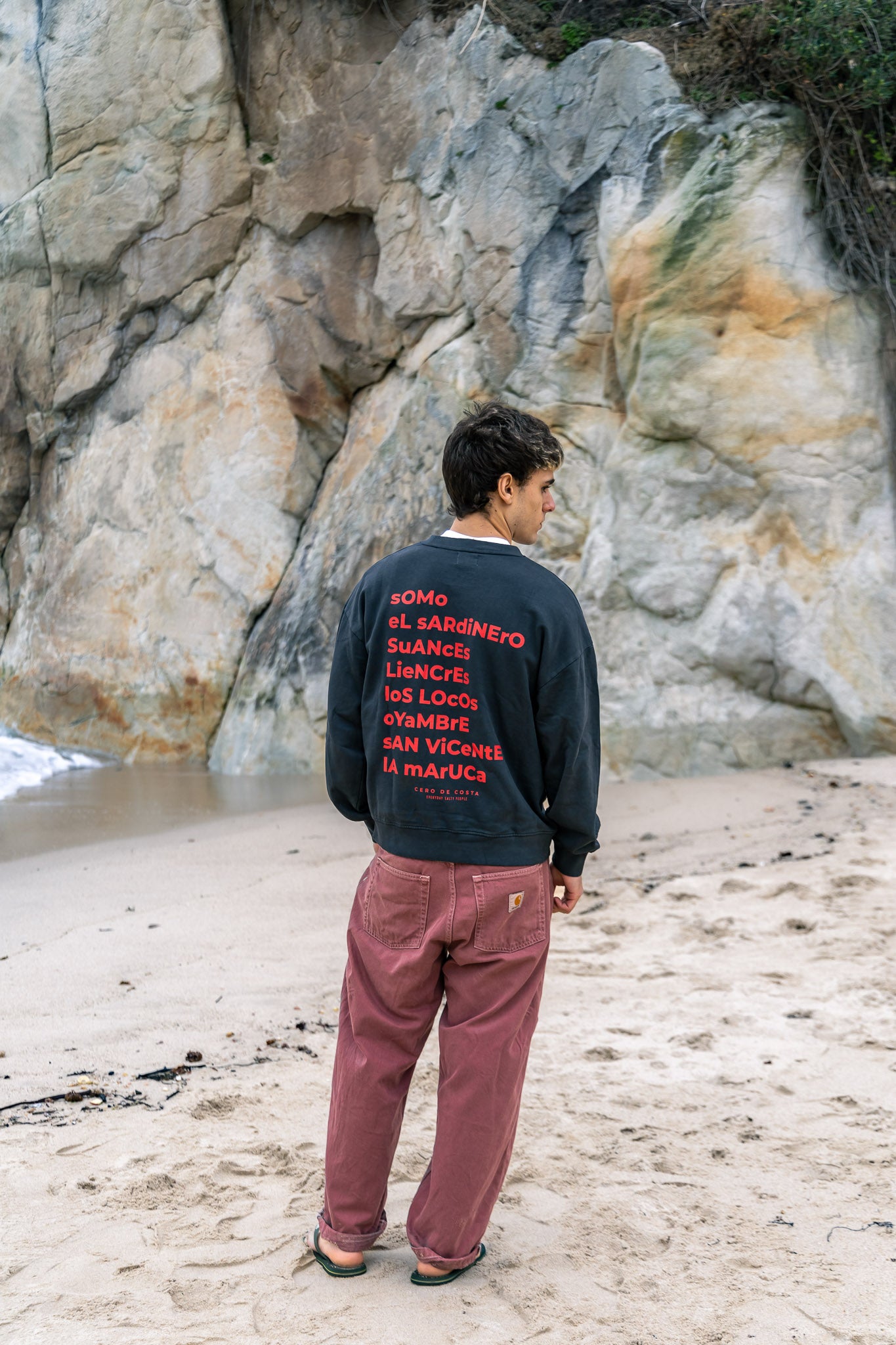 SUDADERA ANTRACITA/QUISQUILLA "SANTANDER"