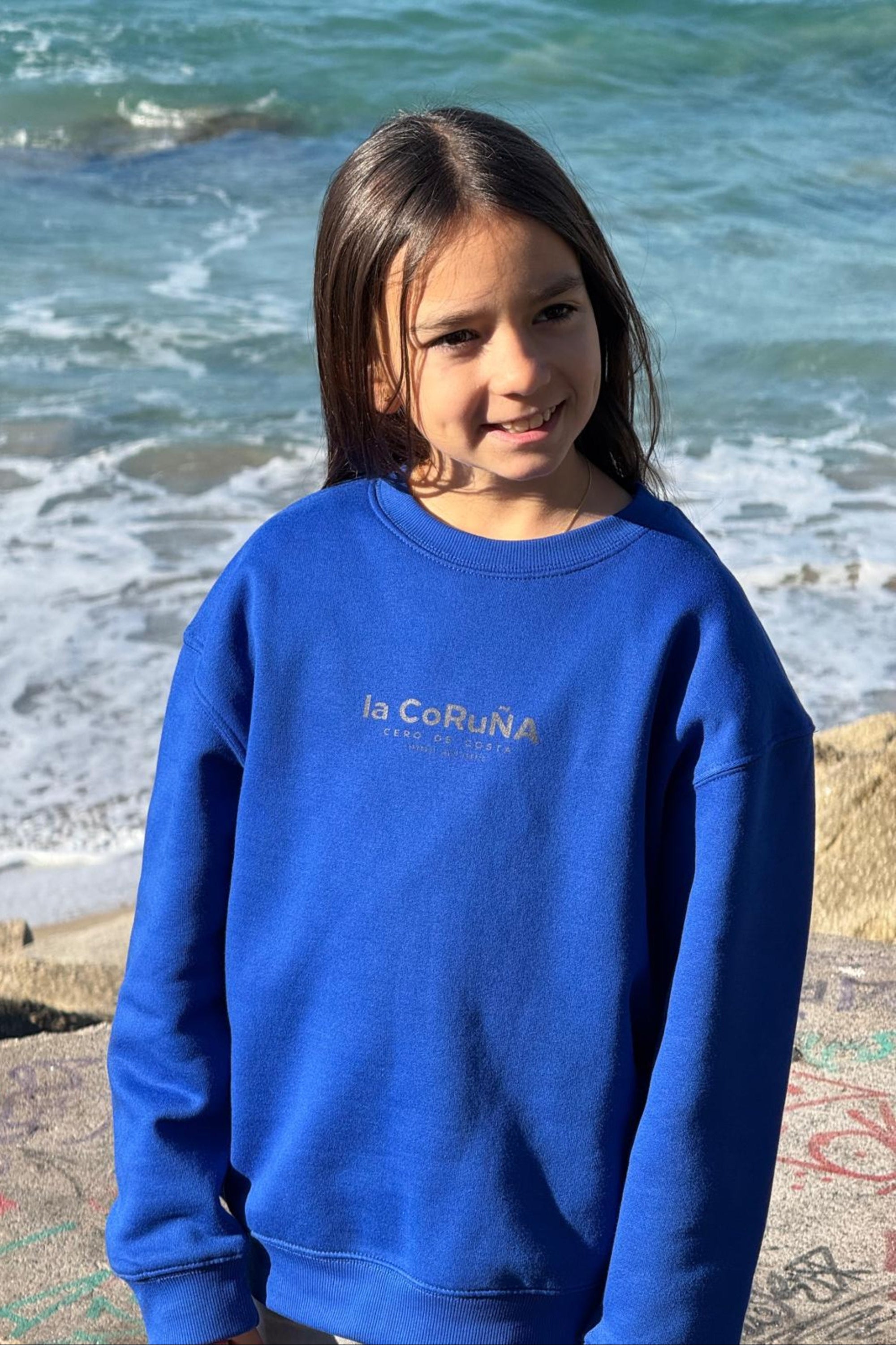 SUDADERA KIDS AZUL/PLATA LA CORUÑA