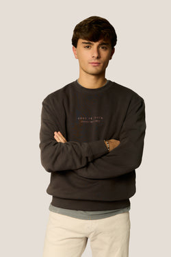 SUDADERA ANTRACITA/MALVA "PONTEVEDRA"